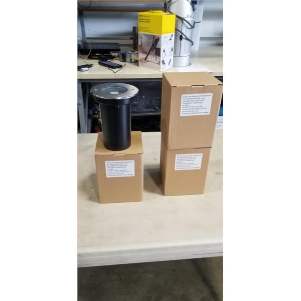 4 NEW GROUND-MOUNTED RECESSED LIGHTS