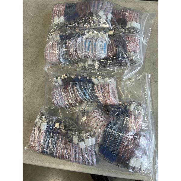 2 BAGS IPHONE CORDS