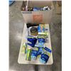 Image 1 : HUGE BOX OF ASSORTED NEW ITEMS, HOUSEHOLD, CLEANING SUPPLY ETC