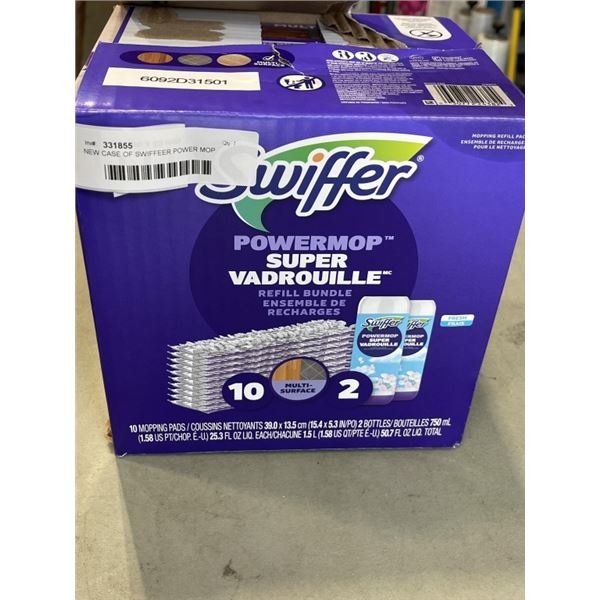 NEW CASE OF SWIFFEER POWER MOP REFILL BUNDLE