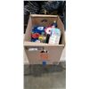 Image 1 : HUGE BOX OF ASSORTED NEW ITEMS, HOUSEHOLD, CLEANING SUPPLY ETC