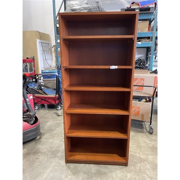 6FT SOLID WOOD DISPLAY BOOKSHELF