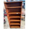 Image 2 : 6FT SOLID WOOD DISPLAY BOOKSHELF