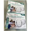 Image 1 : TWO 2 PACK KIDDE SMOKE + CARBON MONOXIDE ALARMS