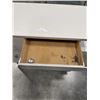 Image 3 : CORNER DESK WITH FOUR DRAWERS AND THREE SHELVES