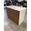 Image 5 : CORNER DESK WITH FOUR DRAWERS AND THREE SHELVES
