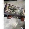 Image 9 : EASTERN CARVED AND INLAID COFFEE TABLE