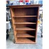 Image 1 : SOLID OAK BOOKSHELF, 5FT TALL 40 INCH WIDE