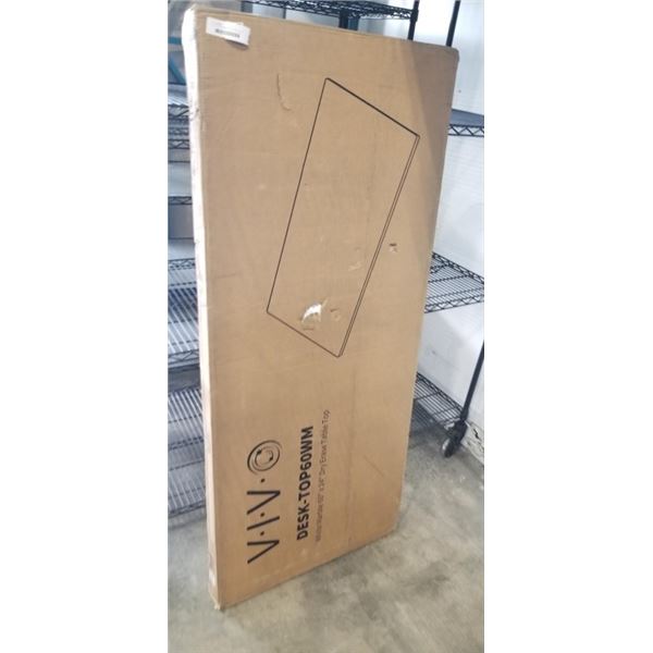 VIVO WHITE MARBLE 60" X 24" DRY ERASE TABLE TOP