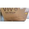 Image 2 : VIVO BLACK SINGLE MOTOR ELECTRIC DESK W/ BLACK TOP