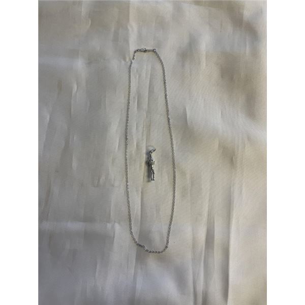 925 STERLING SILVER CHAIN W/ 925 STERLING PENDANT