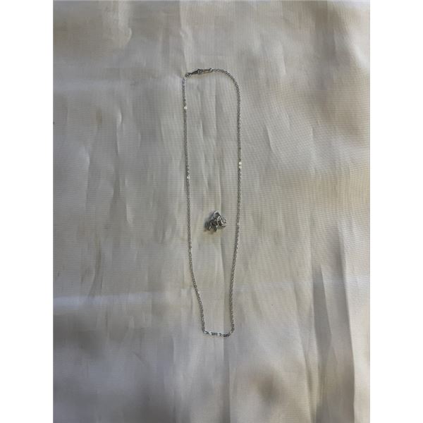 925 STERLING SILVER CHAIN W/ 925 STERLING PENDANT