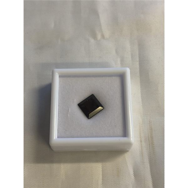 NEW 4.3CT NATURAL SMOKEY QUARTZ GEMSTONE, UNTREATED, PRINCESS CUT - RETAIL $320