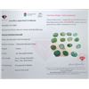 Image 1 : 9.64 CT CERTIFIED ZAMBIAN EMERALD GEMSTONE PARCEL ($14,460 APPRAISAL)
