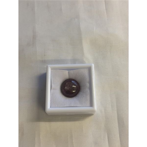 NEW 28.2CT NATURAL STAR RUBY GEMSTONE, UNTREATED, ROUND CABOCHON - RETAIL $5640