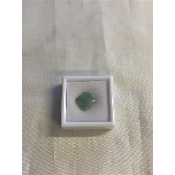 NEW 11.2CT EMERAL GEMSTONE, UNTREATED, CUSHION CUT - RETAIL $3140