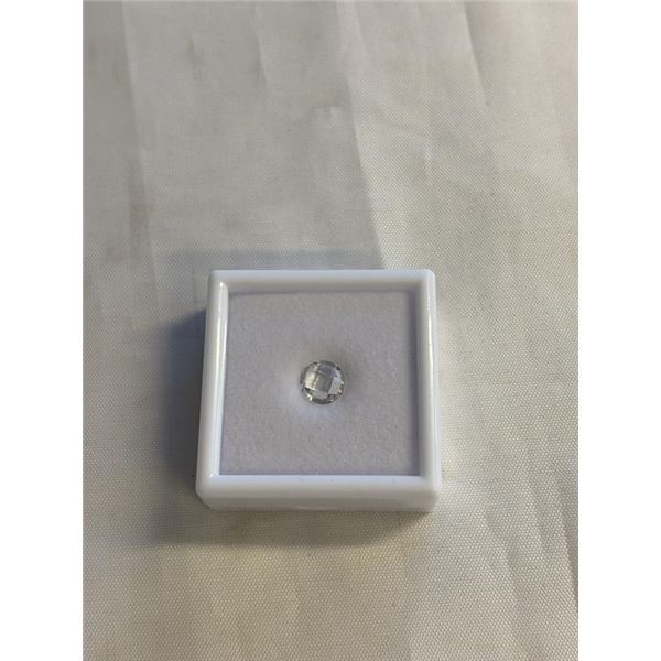 NEW 2.0CT NATURAL WHITE TOPAZ GEMSTONE, UNTREATED ROUND CUT - RETAIL $380