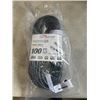 Image 1 : HEAVY DUTY LIGHTED 100 FT BLACK EXTENSION CORD. 16AWG/3C