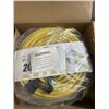 Image 2 : HEAVY DUTY LIGHTED 200 FOOT YELLOW  EXTENSION CORD. 10AWG/3C