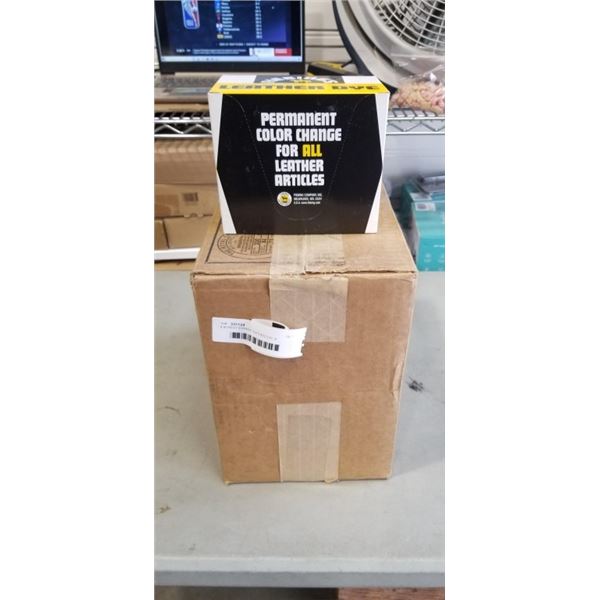 8 BOXES FIEBINGS LEATHER DYE. 6 BOTTLES PER BOX