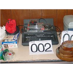 TYPEWRITER W/OFFICE SUPPLIES