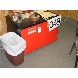 METAL CABINET W/ANSWERING MACHINE