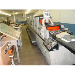 DIDDE GLASER 860 11 OR 22 RUT OFF-8 UNIT W/BRAKE CONTROL & REEL STAND CONVENTIONAL DAMPENING SYSTEM-