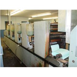 DIDDE 175 8 ½ OR 17” CUT OFF 4 UNIT SMITH SYSTEM DAMPENERS BELT DRIVEN REEL STAND CROSS PERF UNIT & 