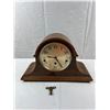 Image 1 : Wooden Mantle Clock