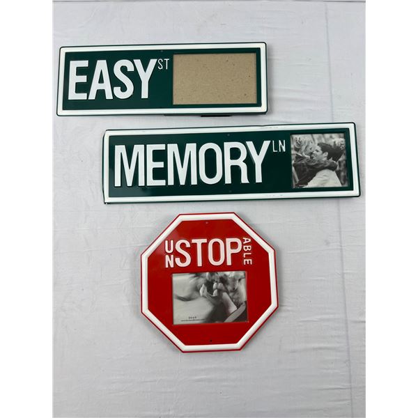 Street Sign Photo Frames