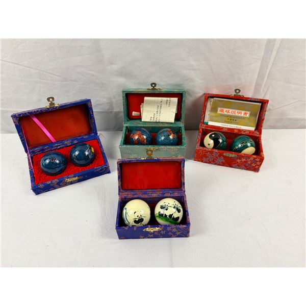 Set of Four Chinese Health Balls