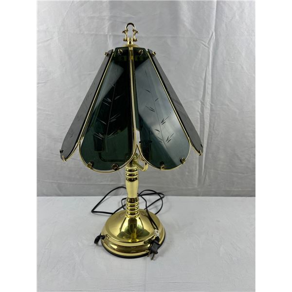 Etched Glass Table Lamp
