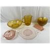 Image 1 : Assortment of Amber and Depression Glass