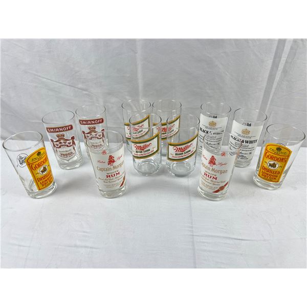 Liquor Themed Tumbler Glasses