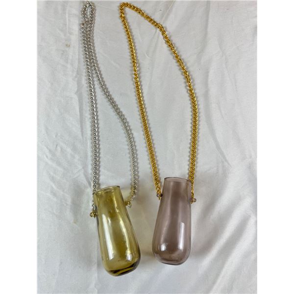 Blown Glass Chain Drinking Tumblers
