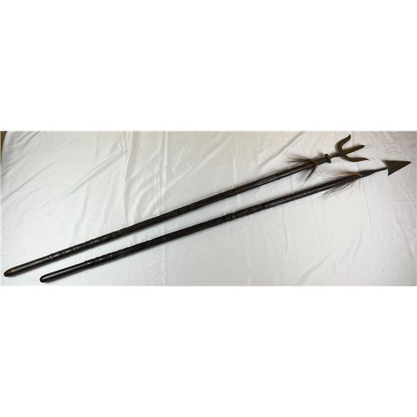 Carved Hunting Spears