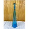 Image 1 : Blue Glass Decanter Bottle