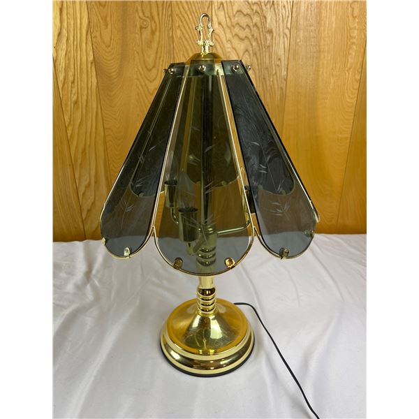Etched Glass Lamp