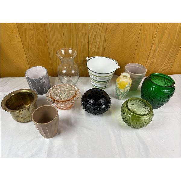 Variety of Vases & Flower Frogs