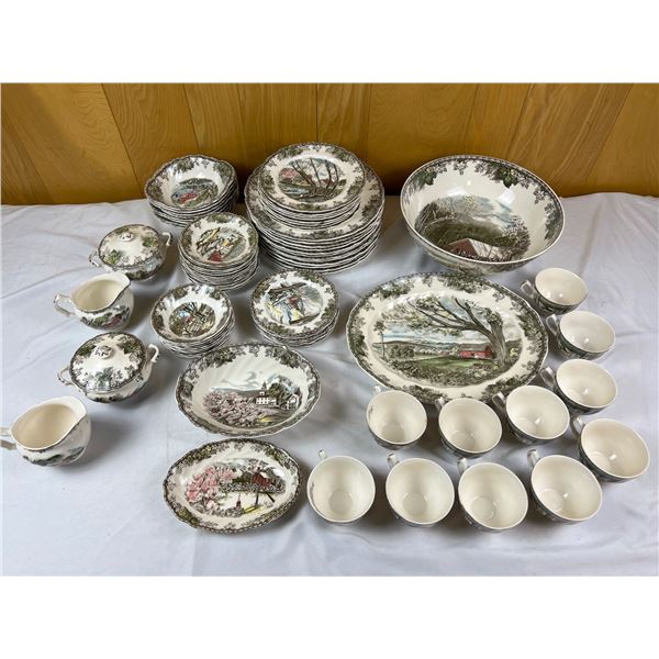 "The Friendly Village" Johnson Bros China Set