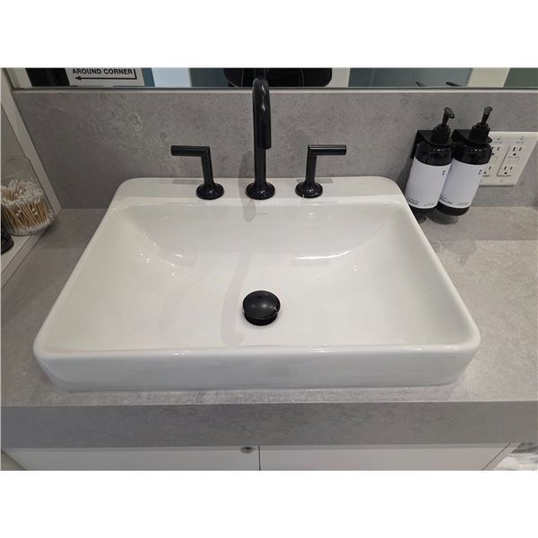L2 - Group of 2 KOHLER Sinks with Black Faucets, Approx. 23" x 18" Each - Winning bidder responsib — image 38