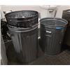 Image 1 : L2 - Group of 3 - Steel Recycling Cans