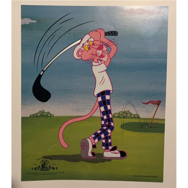 Pink Panther Golf Serigraph 13.5" x 17" MGM 1999