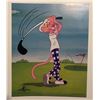 Image 1 : Pink Panther Golf Serigraph 13.5" x 17" MGM 1999