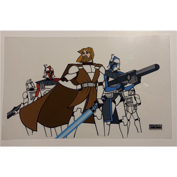 Star Wars Lucasfilm Sericel Obi-Wan Clone Wars