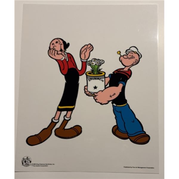 1999 Popeye and Olive Oyl Serigraph 13.5" x 17"