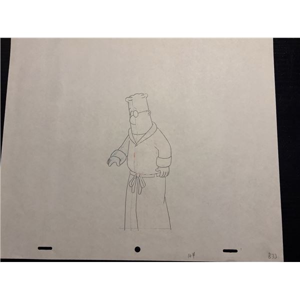 Original Animation Production Drawing B33, 1990s/2000s