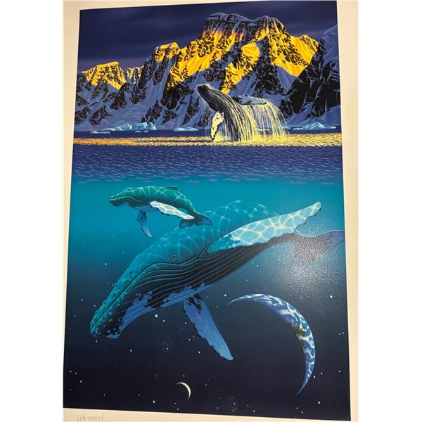 Schimmel Signed Whale Serigraph 182/300