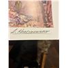 Image 2 : Signed European Winter Streetscape Art Print