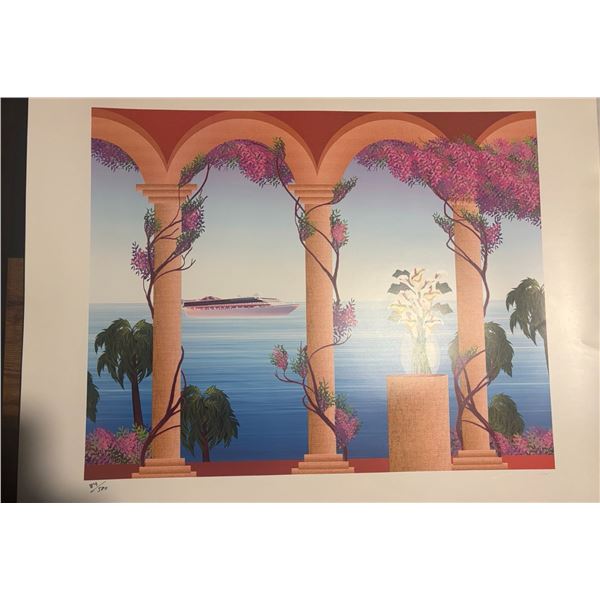 Limited Edition Mediterranean Coastal Art Print